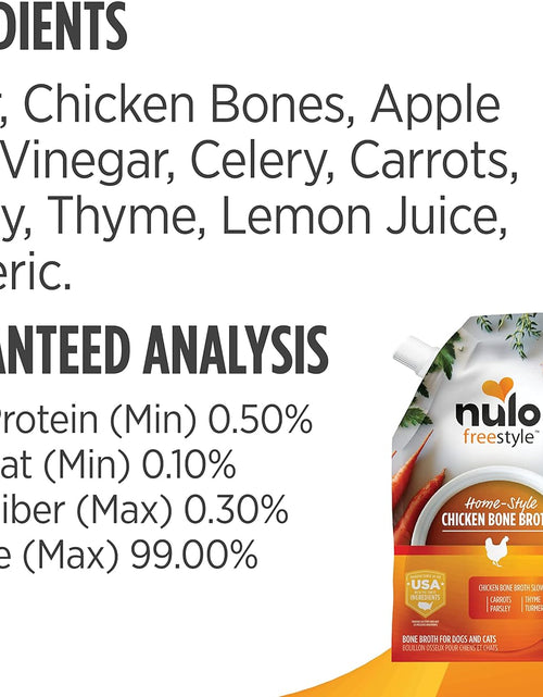 Load image into Gallery viewer, Freestyle Bone Broth, Premium Food Topper for Cats and Dogs, with Collagen and Chondroitin Sulfate to Help Boost the Quality of Your Pet’S Coat and Skin, 20 FL Oz Pouch
