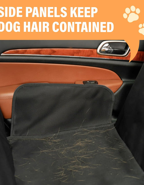 Load image into Gallery viewer, Dog Car Seat Cover Car Seat Protector- Dog Seat Cover for Back Seat of Suvs, Trucks, Cars - Waterproof &amp; Convertible Dog Hammock for Car Backseat - Dog Travel Accessories -Orange, XL
