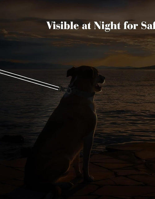 Load image into Gallery viewer, 4FT Heavy Duty Dog Leash with Soft Padded Double Handle, Durable Strong Clasp Dog Leashes, Reflective Nylon Walking Lead for Large,Medium,Small Breed Dogs, Red
