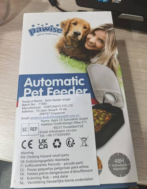 Load image into Gallery viewer, Automatic Pet Feeder for Dogs and Cats, 1.5 Cup Food Dispenser Feeder with 48-Hour Timer - Single
