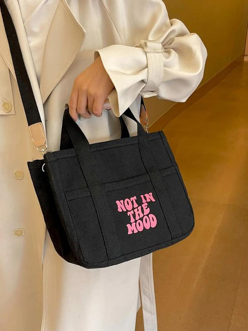 Large Capacity with Removable Bottom Canvas Tote Bag