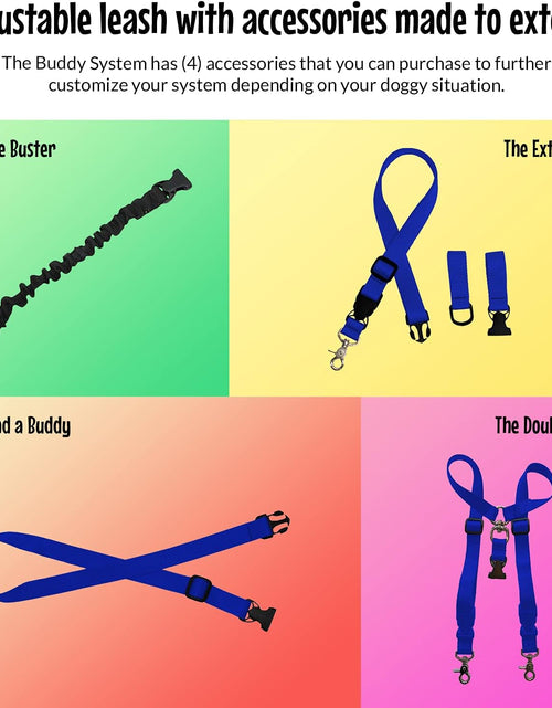 Load image into Gallery viewer, Hands Free Dog Leash, Adjustable Leash for Running, Jogging, Training and Service Dogs, Great for Small, Medium and Large Dogs, Made in USA (Royal Blue, Large Belt (27"- 50" Waist))
