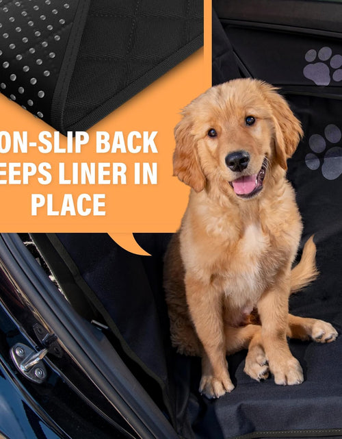 Load image into Gallery viewer, Dog Car Seat Cover Car Seat Protector- Dog Seat Cover for Back Seat of Suvs, Trucks, Cars - Waterproof &amp; Convertible Dog Hammock for Car Backseat - Dog Travel Accessories -Orange, XL
