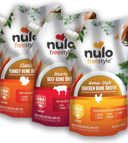 Freestyle Bone Broth, Premium Food Topper for Cats and Dogs, with Collagen and Chondroitin Sulfate to Help Boost the Quality of Your Pet’S Coat and Skin, 20 FL Oz Pouch
