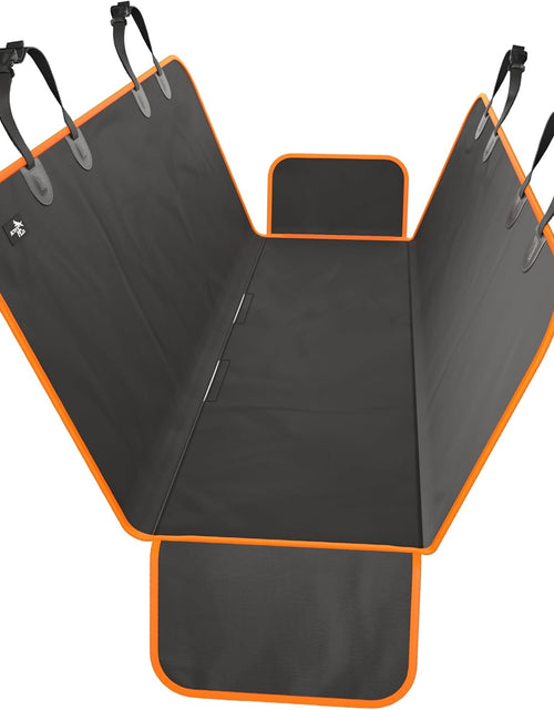 Load image into Gallery viewer, Dog Car Seat Cover Car Seat Protector- Dog Seat Cover for Back Seat of Suvs, Trucks, Cars - Waterproof &amp; Convertible Dog Hammock for Car Backseat - Dog Travel Accessories -Orange, XL
