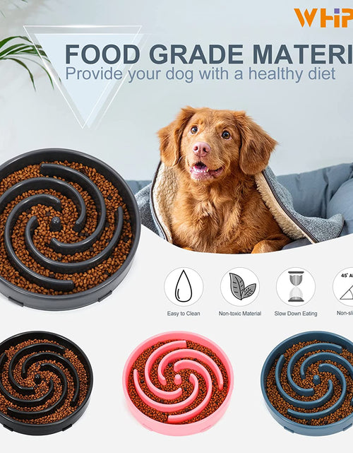 Load image into Gallery viewer, Slow Feeder Large Dog Bowls for Large Medium Dog Non Slip Maze Puzzle Bowl Pet Slower Food Feeding Dishes Interactive Bloat Stop Dog Bowl Preventing Choking Healthy Dog Bowl, Light Gray
